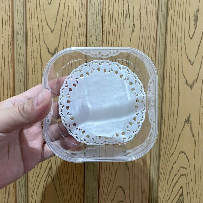 Toples Plastik Kue Kering / Nastar - Kotak Rounded (250 gram)