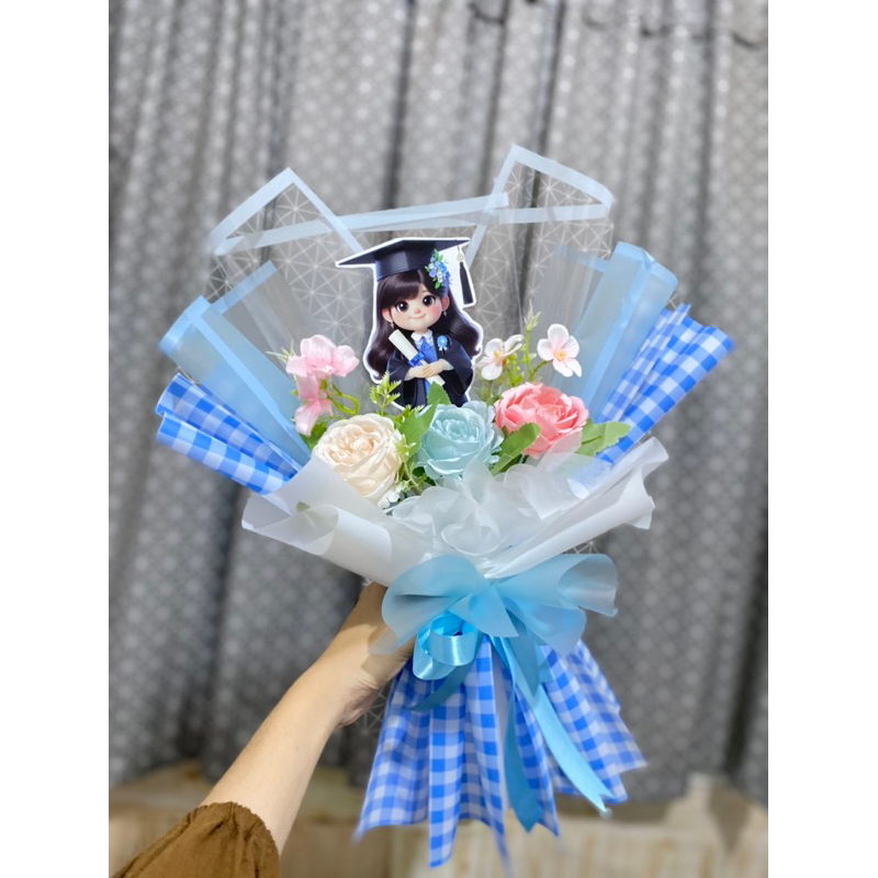 

Buket Topper Bunga Wisuda