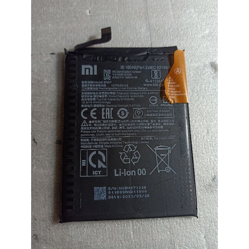 BATRAI BATERAI POCO X3 PRO ORIGINAL COPOTAN