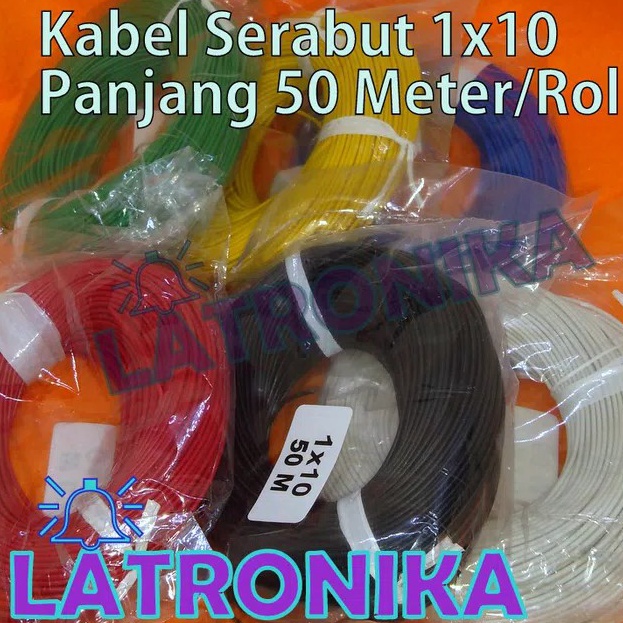 1111 Kabel Serabut kecil 1x1 5 Meter Per Roll 5m Per Rol Kabel Kecil 1 serabut Tembaga Mudah Disolde