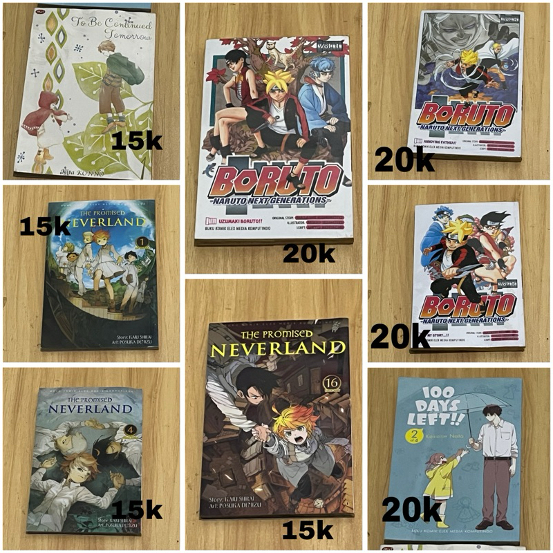 

Komik preloved boruto the promised neverland 100 days left to be continued tomorrow bekas pakai