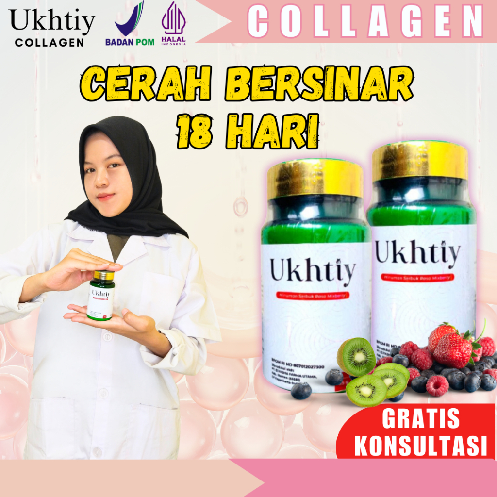 BISA COD PAKET UKHTIY COLLAGEN DRINK | UKHTIY PEMUTIH BADAN 100 ASLI ORIGINAL