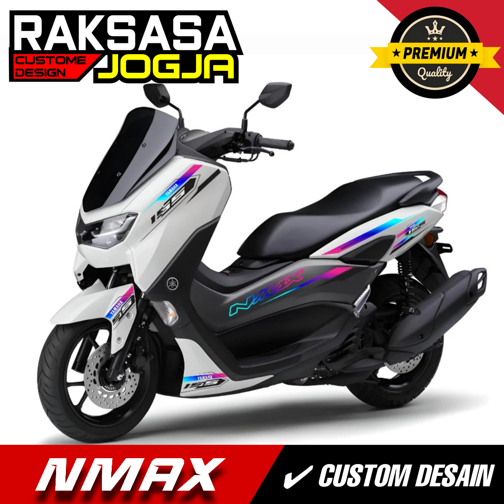 STRIPING NMAX NEW THAILAND TRANSPARAN BAHAN VINIL MAX DECAL 9
