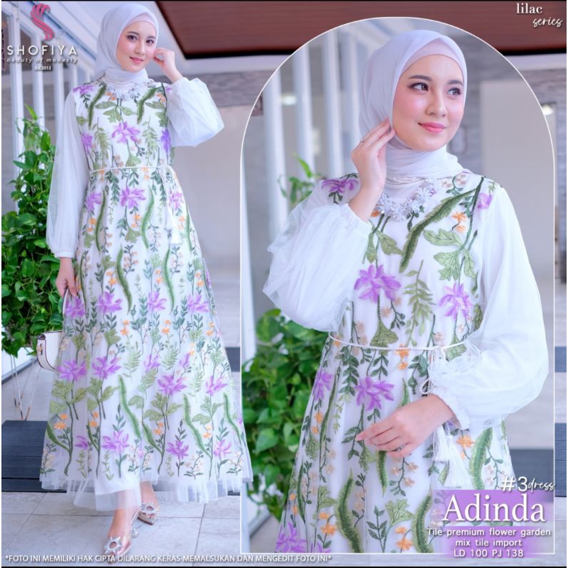 Bisa COD Dress Muslim Micella / Adinda Dress by Shofiya ( Bisa COD )