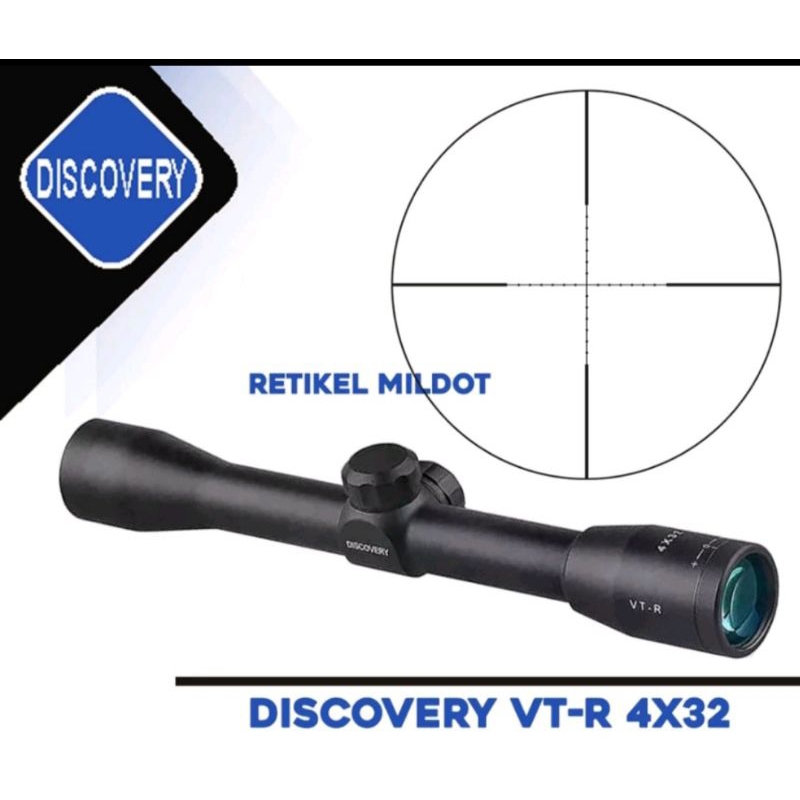 Teleskop discovery 4x32 reticle mildot
