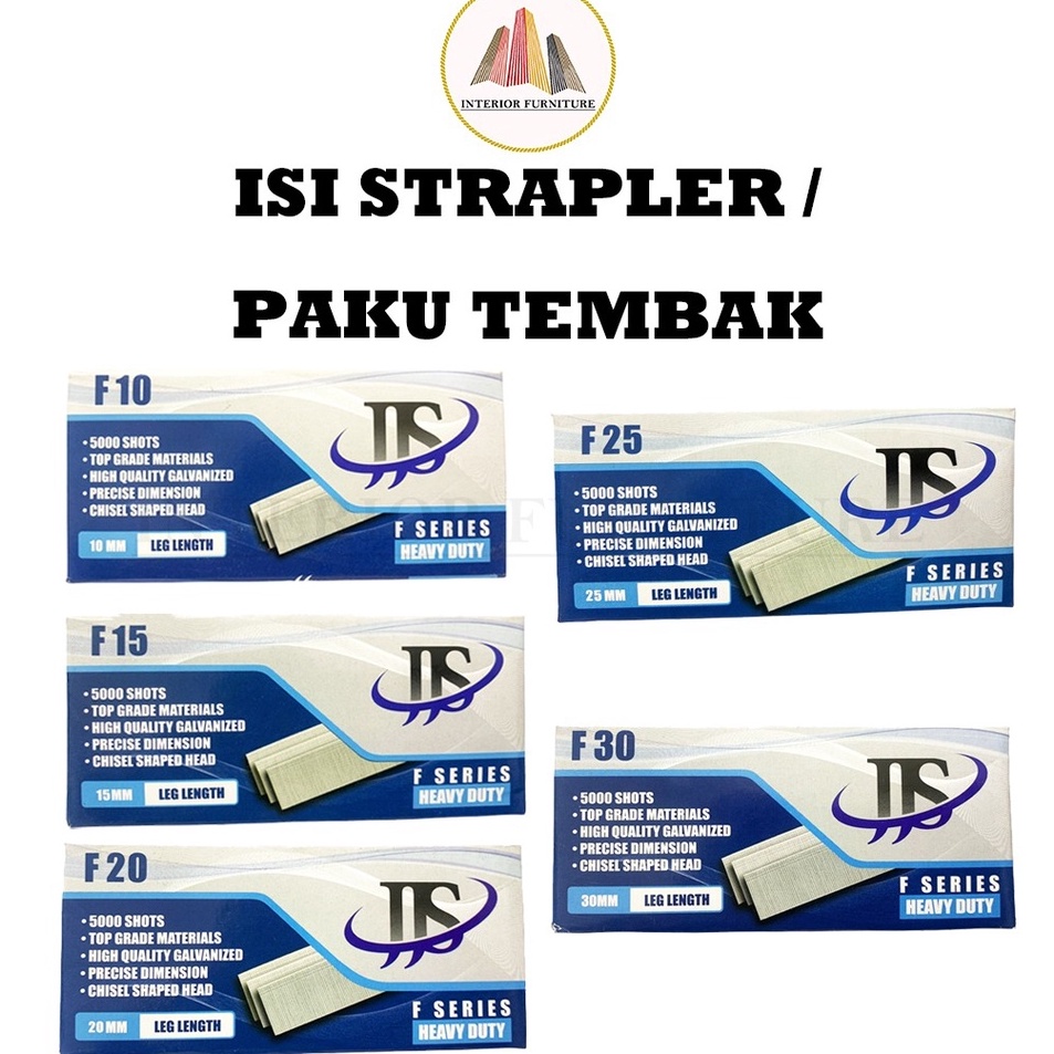 

Paling Irit Isi Paku Tembak Refill Air Nailer Stapler Gun Isi Ulang Paku Tembak READY F1 F15 F2 F25 F3