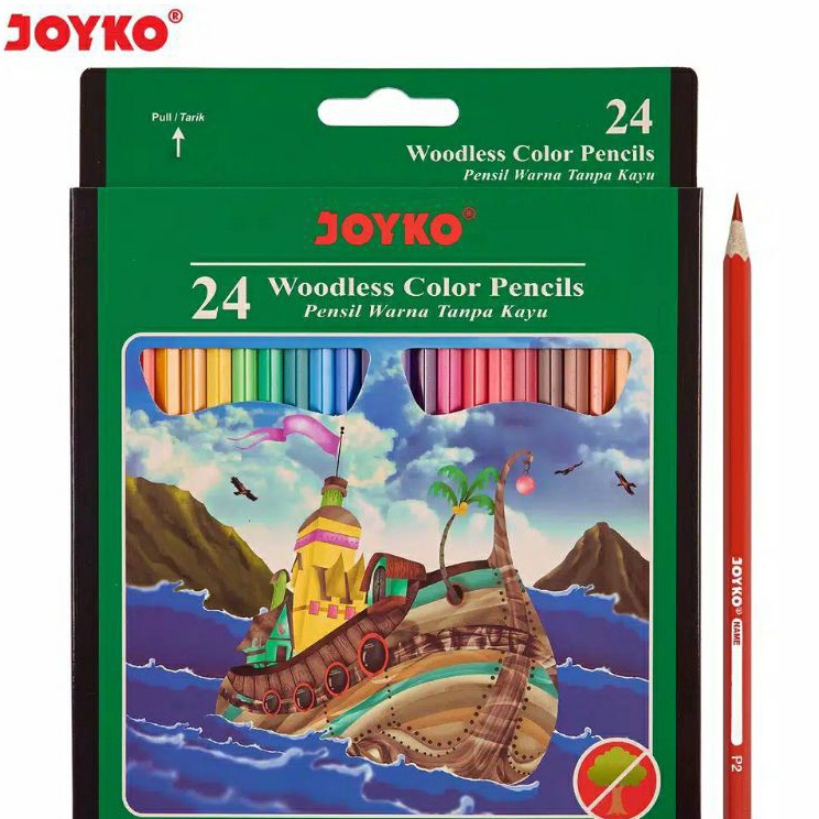 

Promo Hemat Pensil Warna Joyko 24 Warna