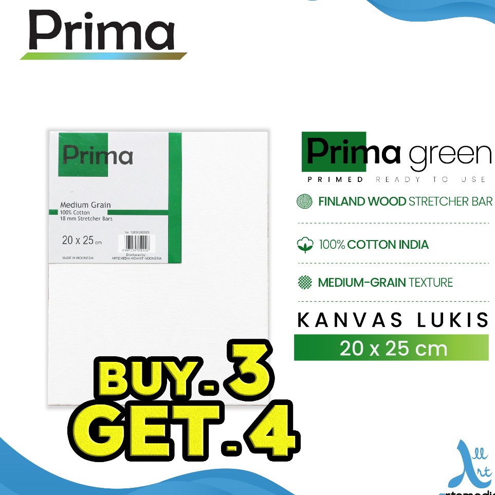 

Pusat Obral Kanvas Lukis Prima Green 2x25cm Cotton Canvas