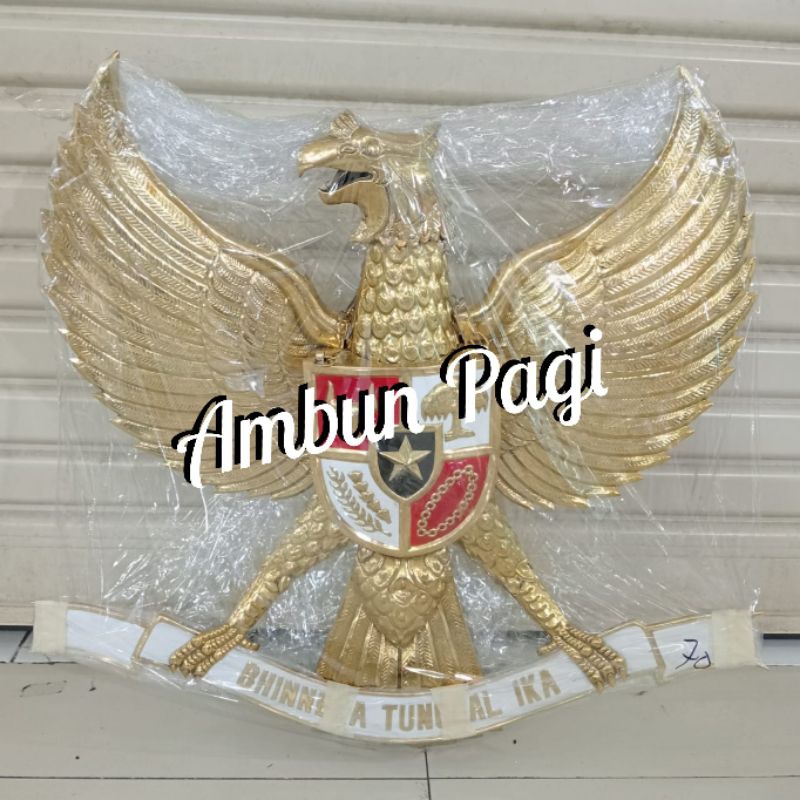 

best seller lambang Garuda Kuningan patung Garuda pajangan Garuda Kuningan uk. 70cm ready stock