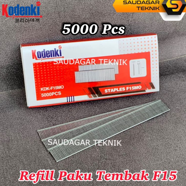 

Lebih Bagus KODENKI Isi Staples Paku Tembak F15 Model Lurus Refill Mesin Staples Paku Tembak Angin Stapler Gun F 15