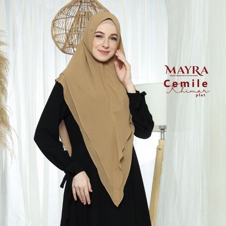 Model Baru Khimar CEMILE Plat MAYRAkoleksi syari terbaru  khimar syari terbaru mayra
