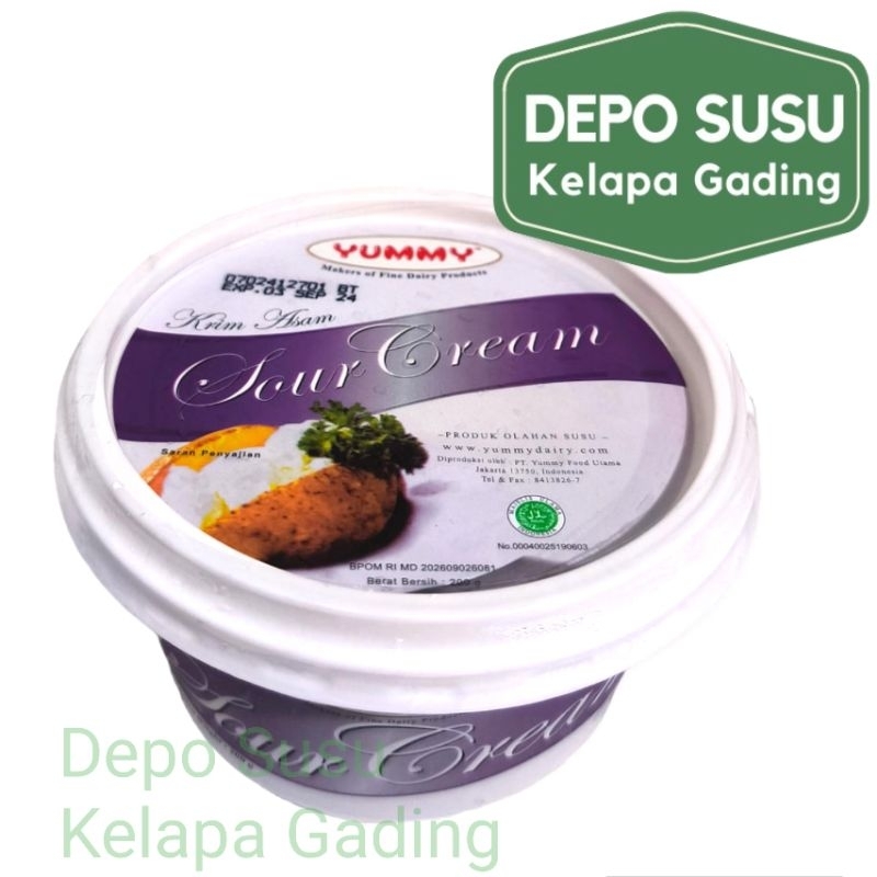 

Yummy 250gr Cream Cheese / Mascarpone / Sour Cream 200gr Krim Keju