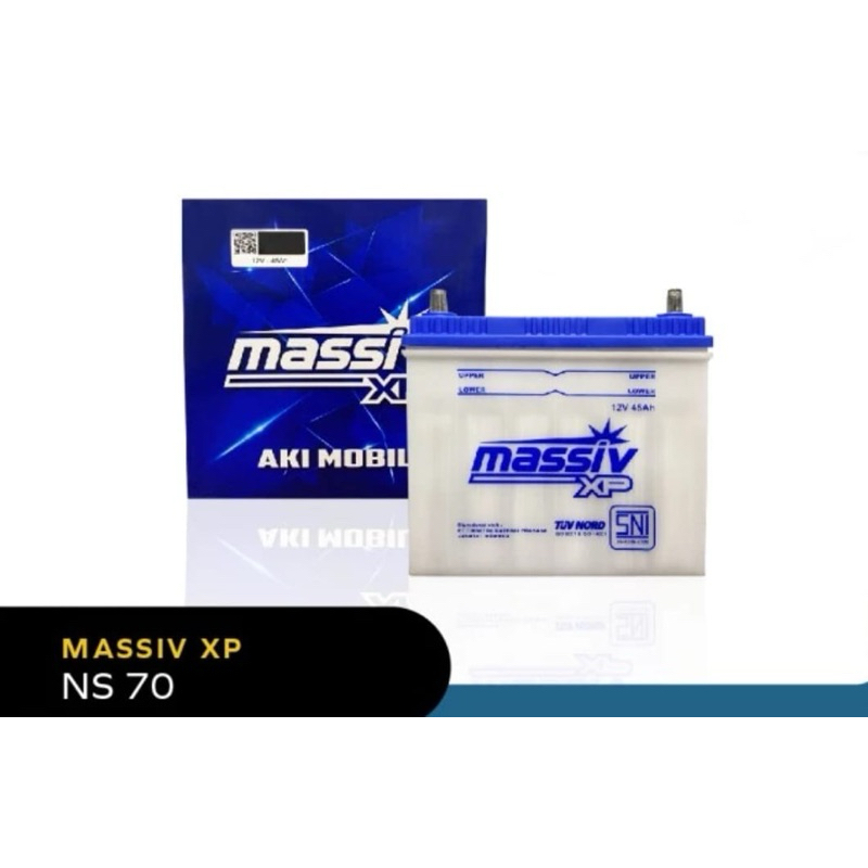 Aki Mobil Massiv XP NS70 untuk Kijang, Dyna, Colt Diesel, MU-X, Fuso INPR - Masiv