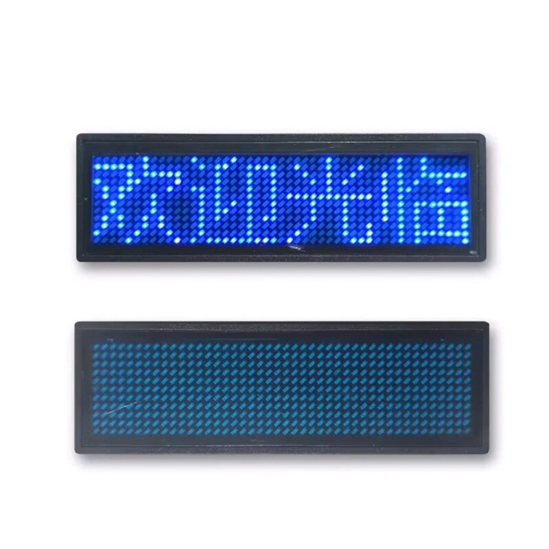

LED BADGE NAME TAG RUNNING TEXT
