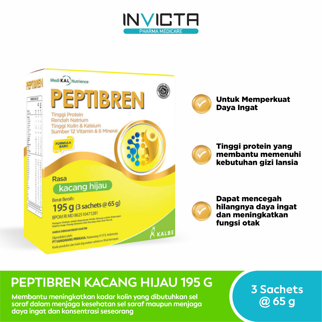 

Peptibren Kacang Hijau (Nutrisi Kesehatan Saraf) - 195 gr