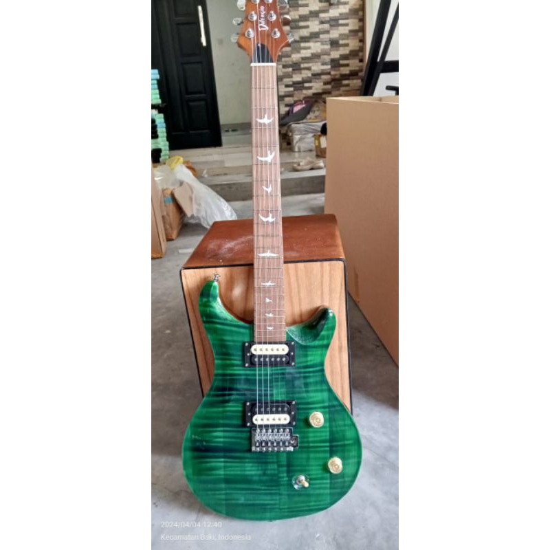 Gitar Elektrik Difergio Original Model PRS Listrik Inlay burung FREE PACKING KAYU