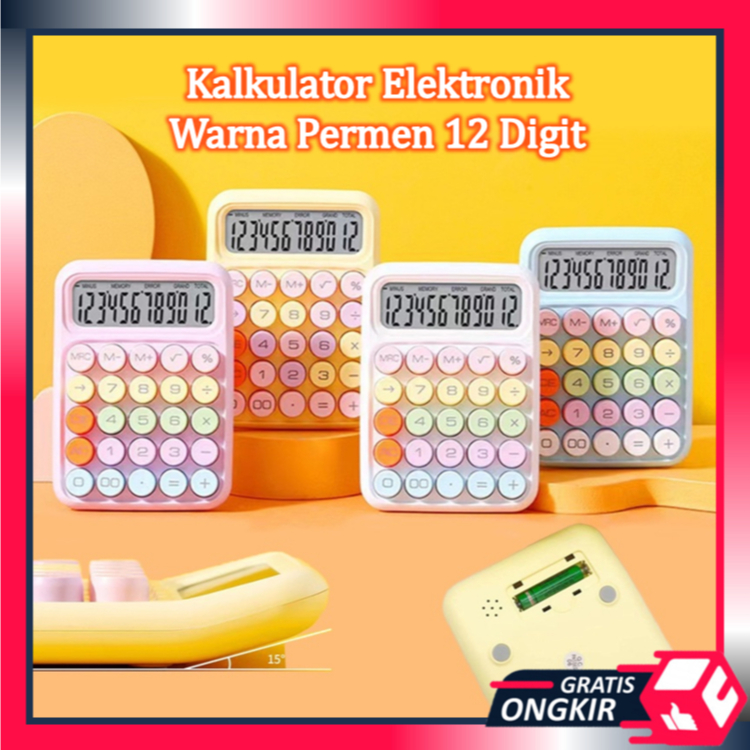 

Gratis Ongkir - 6187 Kalkulator Elektronik Warna Permen 12 Digit / Kalkulator Dopamin 12 Digit