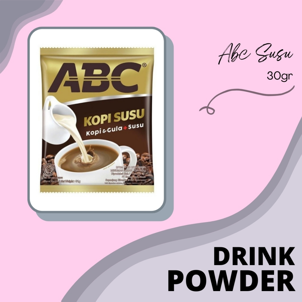 

DRINK POWDER | BUBUK MINUMAN | SERBUK MINUMAN | KAPAL API | ABC KOPI SUSU | ABC SUSU 30GR