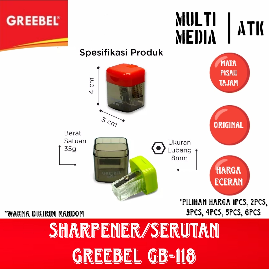 

SERUTAN GREEBEL GB-118 / GREEBEL SHARPENER / RAUTAN GREEBEL