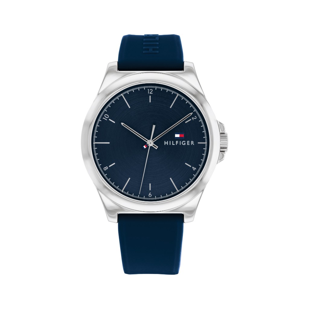 Tommy Hilfiger Norris Blue Dial Rubber Strap 1710616