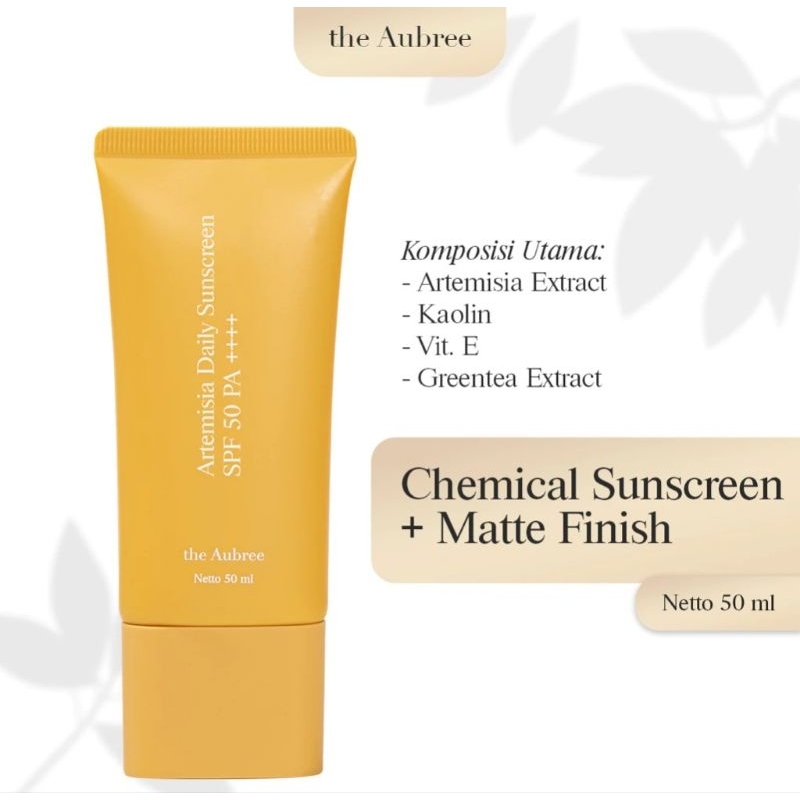 NadiaBeautyy - The Aubree Artemisia Daily Sunscreen SPF 50 PA ++++ | Suncreen The Aubree | Suncreen 