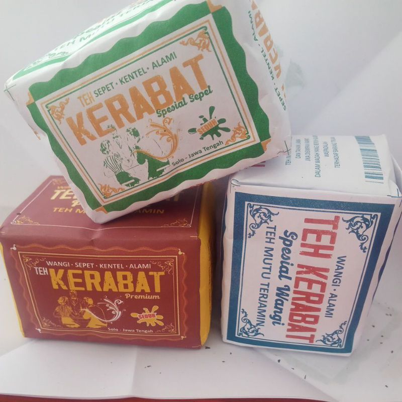 

teh kerabat 3 pcs campur