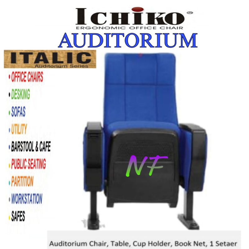 KURSI TUNGGU NEW ICHIKO ITALIC KURSI AUDITORIUM KURSI THEATER