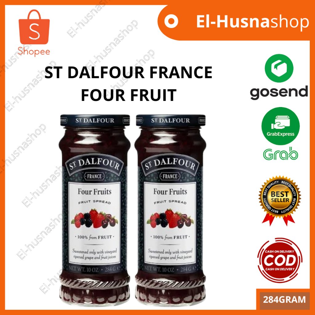 

St Dalfour Selai Rasa Four Fruits Isi 284gram Fruit Spread Asli Original