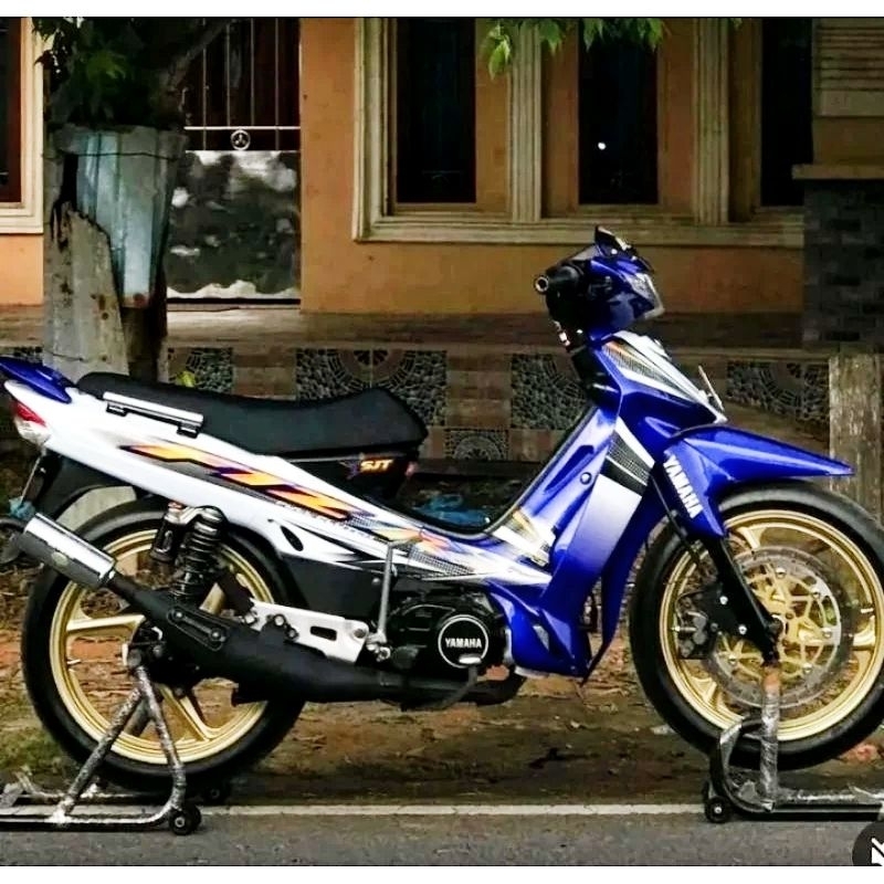 striping Lis standar Yamaha fiz R 2004 putih