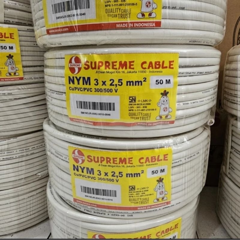kabel supreme nym  3 x 2.5 mm2 / meter