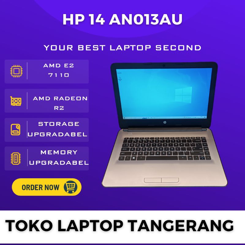 Laptop HP 14-en013 AMD E2 Ram 4Gb
