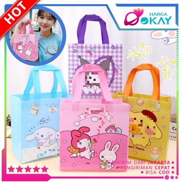 

HO Goodie Bag Tas kado ulang Tahun karakter Animals Paper Bag kantong anak Motif Kartun Tas Hampers waterproof Souvenir Ulang tahun