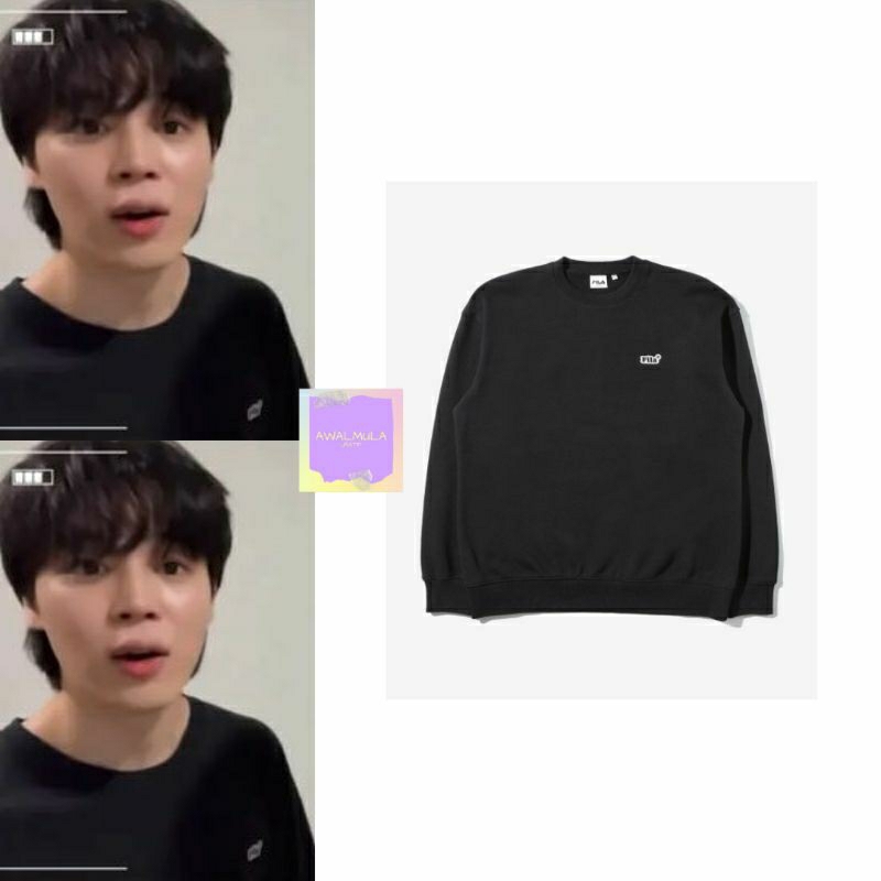 (PO) OFFICIAL FILA Small Logo Sweatshirt worn by BTS Jimin