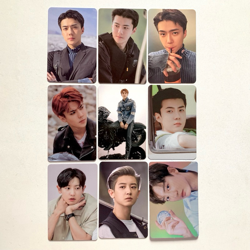 exo chanyeol sehun official pc photocard ladder s4 smcu palace guest americano ar card exist trading tc cream soda tempo cushion frame case ticket deco sticker dftf dont fight the feeling nacific