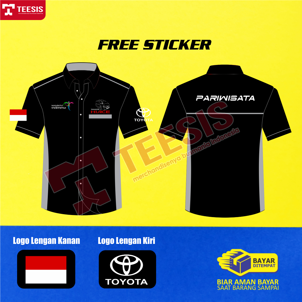 Kemeja Baju Bus Bis Mania Bismania Hiace Pariwisata