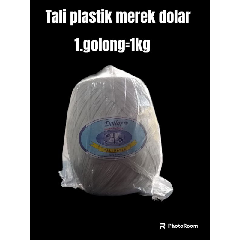 

tali rafia dollar warna putih berat 1kg