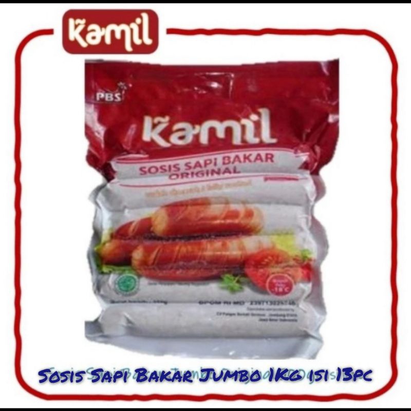 

Kamil Sosis Sapi Bakar Jumbo Original 1Kg isi 13pc