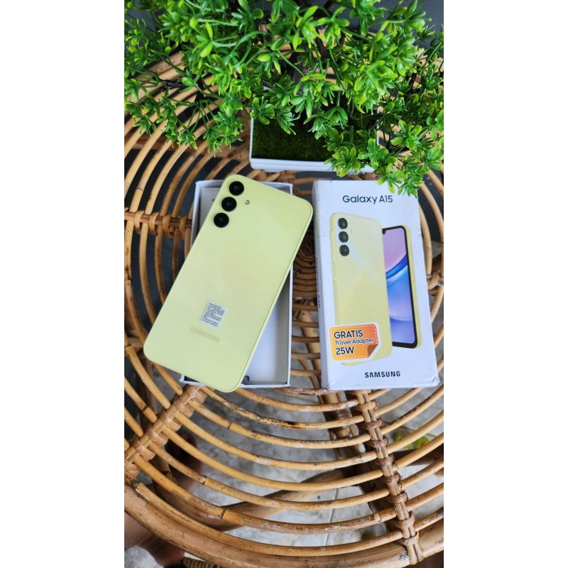 Handphone second Samsung A15 Ram 8/128 fullset original