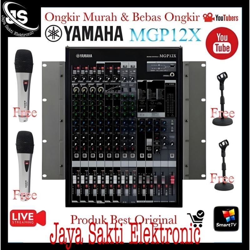 Mixer Audio Yamaha Mgp12X original 12 channel Mixing MGP 12 X perfect