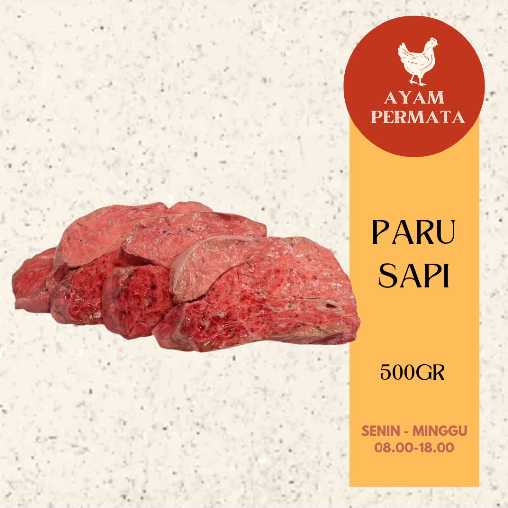 

Daging Paru Sapi - Beef Lung Fresh Frozen Halal Beff - Ayam Permata