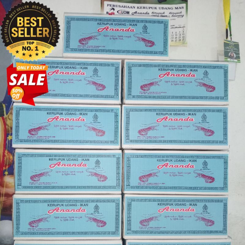 

kerupuk udang 1 dus isi 5 kg