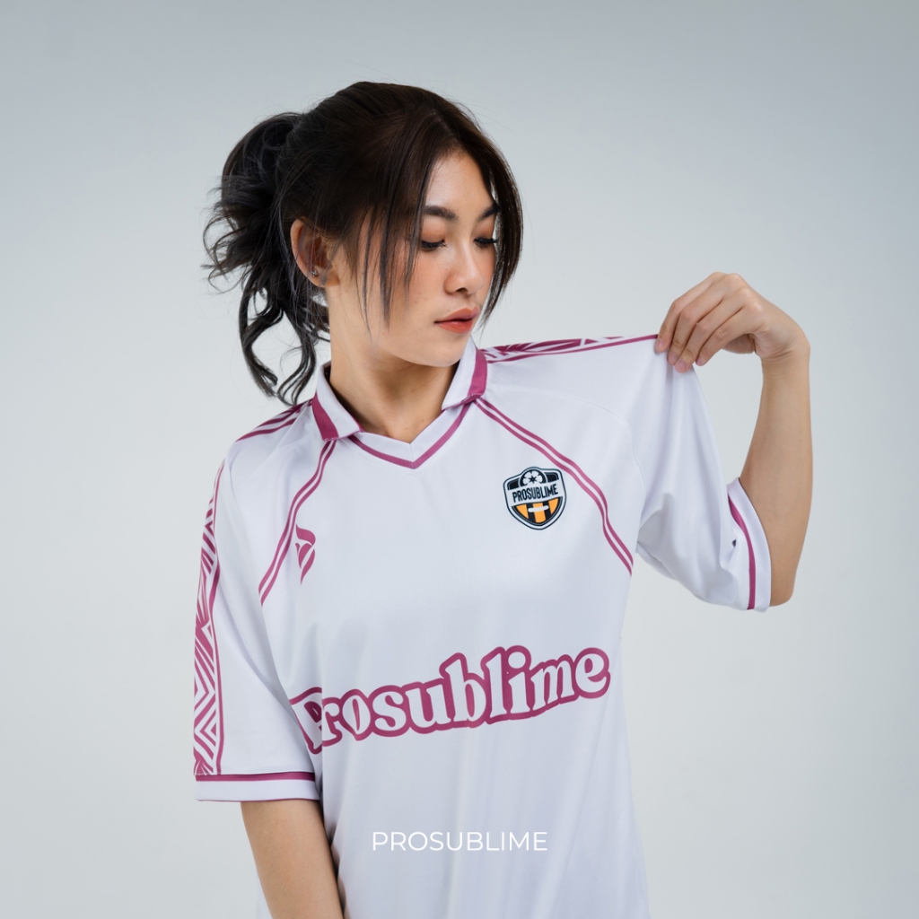 Jersey Futsal  & Jersey Sepak Bola /  CLASSIC PINK FUTSAL RETRO Jersey PROSUBS  - Jersey Futsal Jumb