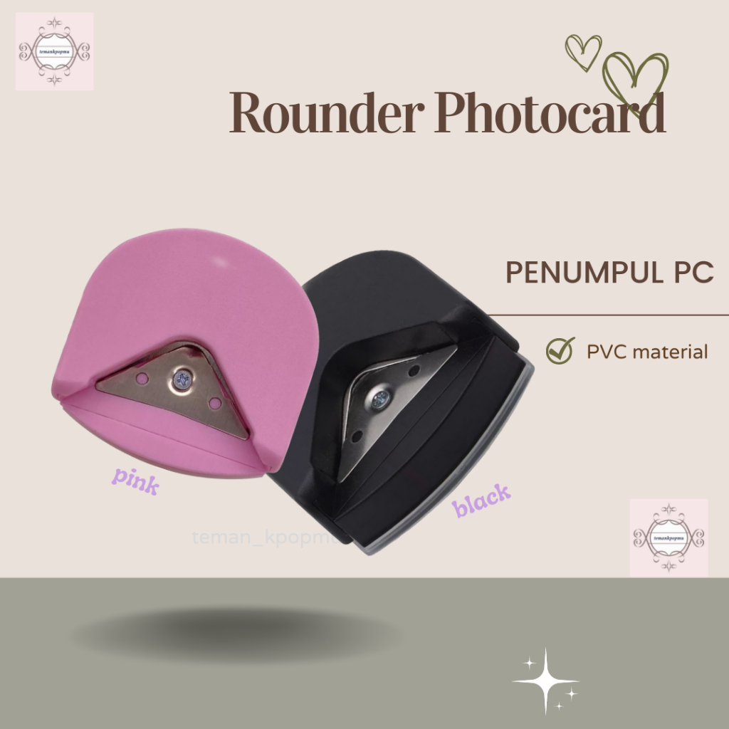 

Rounder Photocard Corner Punch Photocard Penumpul Pemotong Ujung Kertas Pembulat Kertas Kpop