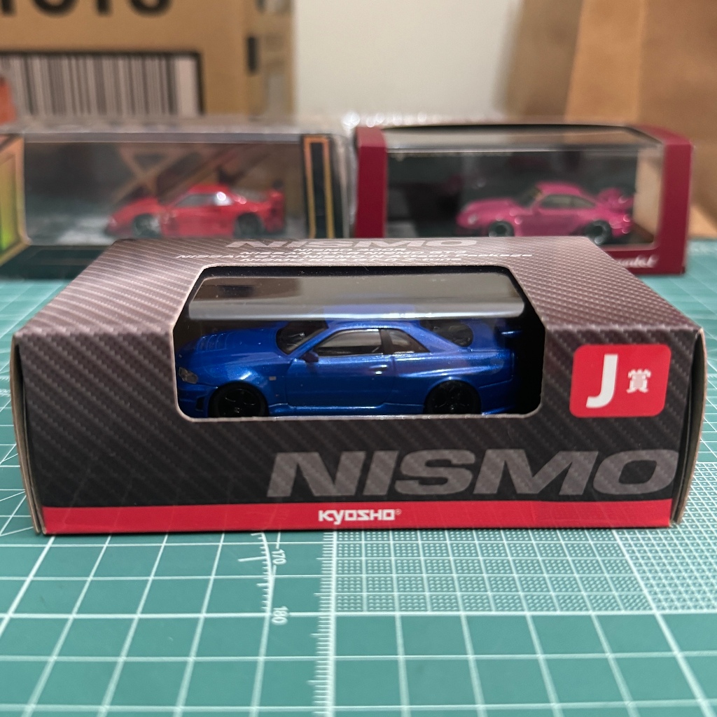 Kyosho 1/64 Nismo Nissan Skyline GT-R R34 Z-Tune Blue Metallic BNR34 Diecast Miniscale