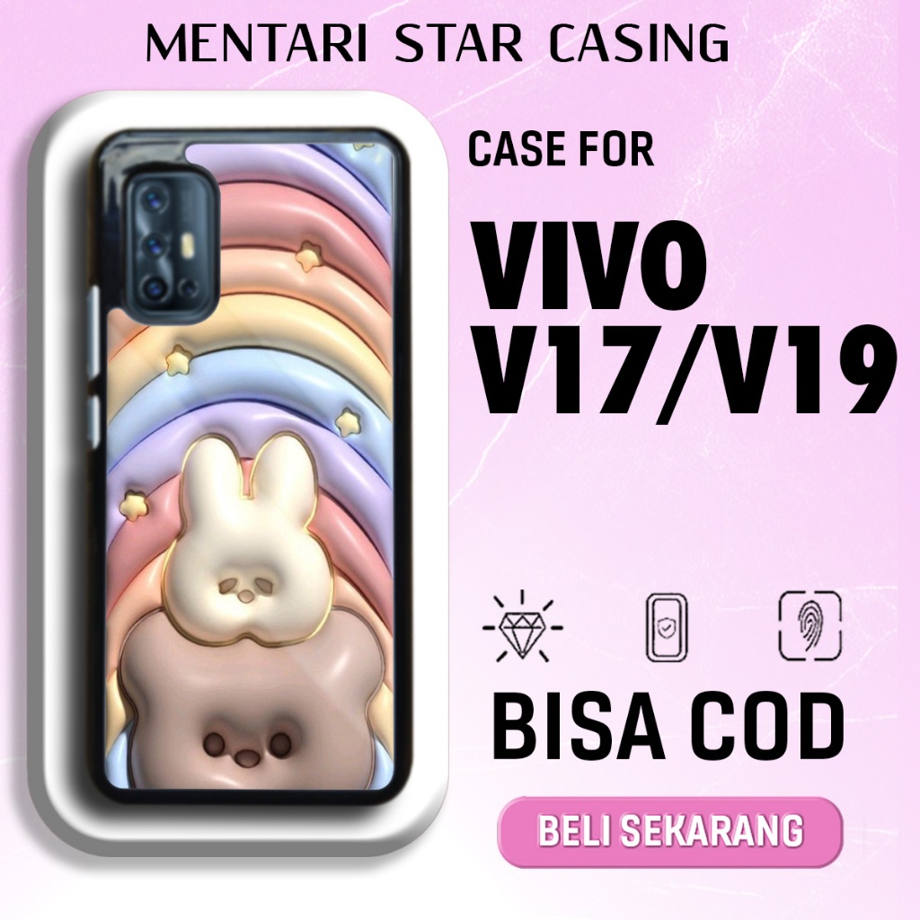 case hp vivo v17/v19 motif cute 10 case softcase hardcase premium glossy terbaru mentari case
