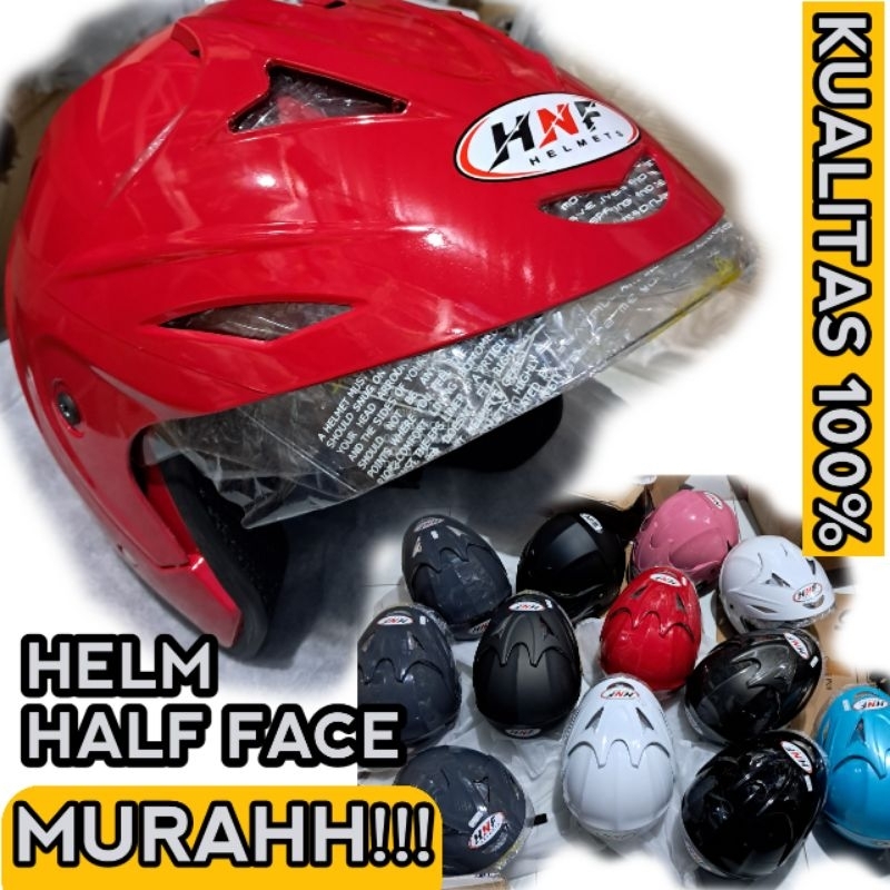 HELM MURAHH HALF FACE Merk HNF ALLSIZE SNI