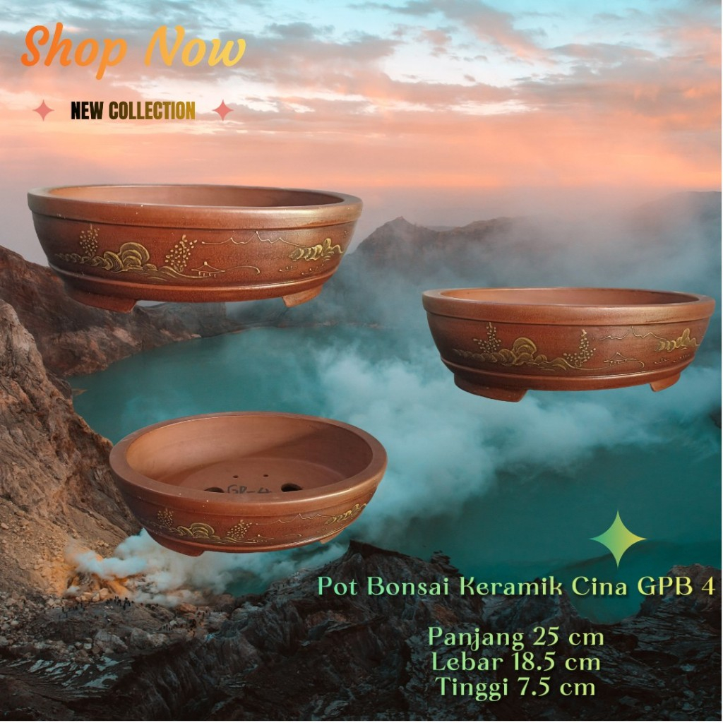 Pot Bonsai Keramik Cina GPB 4