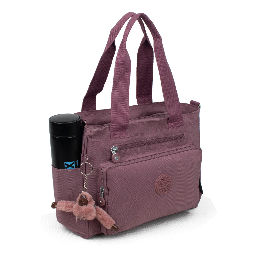 Tas bahu selempang wanita handbag besar tas kerja kantor nylon import / 12450