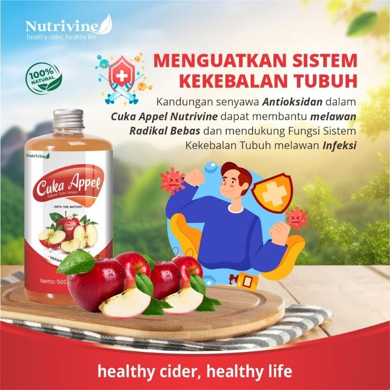 

Cuka Apple Nutrivine Mengatasi Asam Urat dan Nyeri Sendi