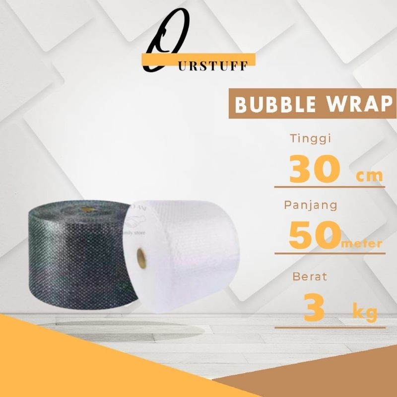 

Bubble wrap ukuran 30CM x 50 Meter Tebal Murah